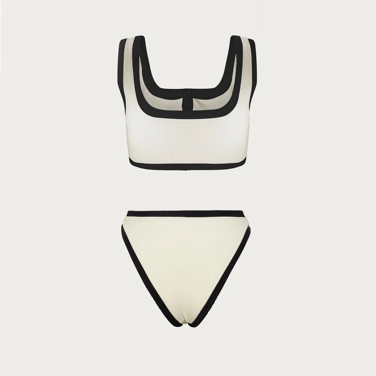 Woman Swimwear 2024 High Waist Bikinis Shorts Swimsuit Women Ribbed